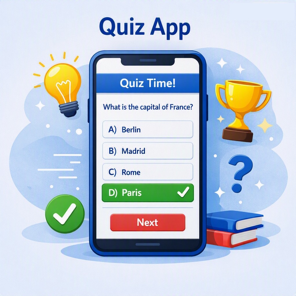 Quiz App UI preview